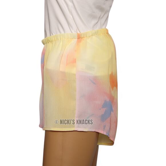 DVF for Target Sunset Print Sheer Pajama Shorts Pull On Lounge Sleep Size L - Picture 4 of 8